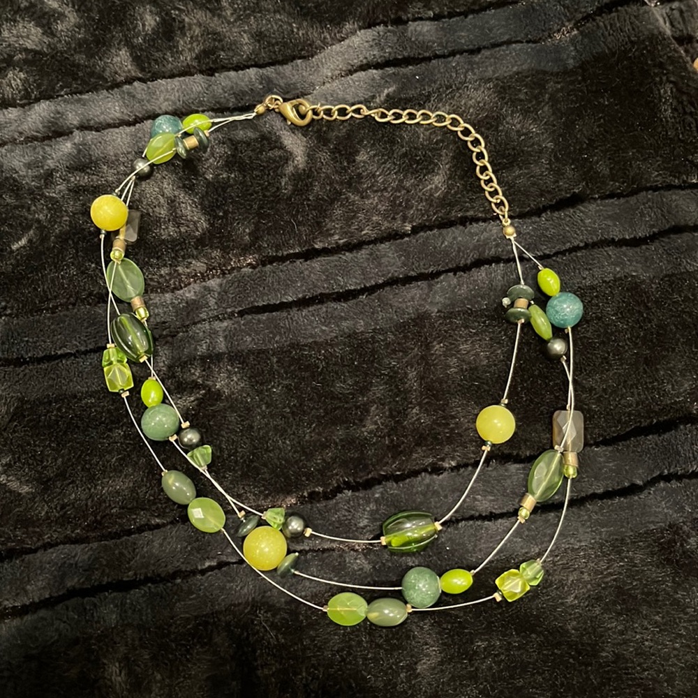Chico’s emerald green necklace!